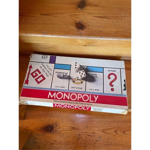Vintage 1973 PARKER BROTHERS Monopoly Board Game w/ Metal Tokens - Picture 1 of 4